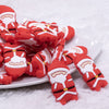 close up view of Santa Silicone Focal Bead Accessory - 32mm x 29mm