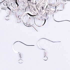 Silver French Earring Hooks [10 Count] - Nickel Free