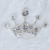 top view of a Silver Princess Crown Enamel Pendant 50*38mm