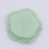 Back view of a 42mm Spearmint Green Acrylic Rose Flower focal pendant