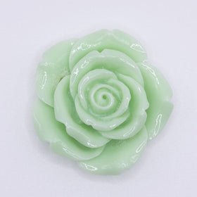 42mm Spearmint Green Acrylic Rose Flower focal pendant