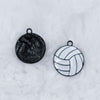 Top view of Volleyball Enamel Pendant 21mm