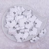 top view of a pile of Ghost Silicone Focal Bead Accessory - 32mm x 29mm