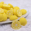 Yellow Lemon Silicone Focal Bead Accessory