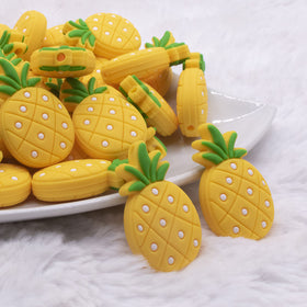 Pineapple Silicone Focal Bead Accessory - 19mm x 32mm